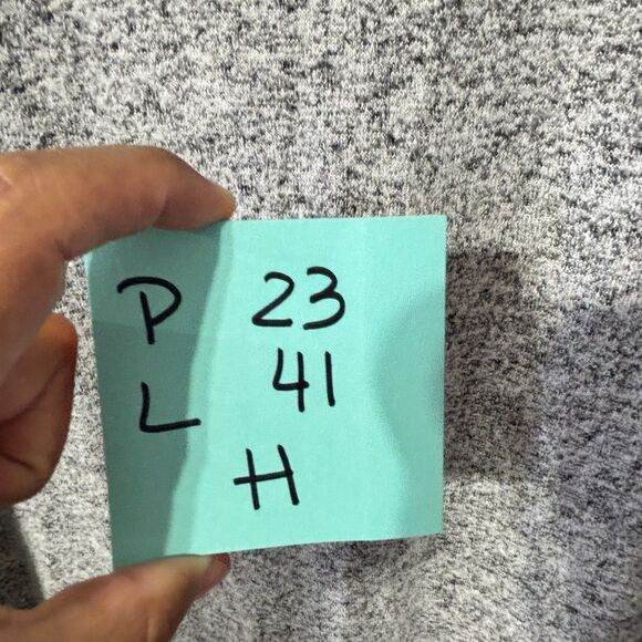 Lucky Brand Round Sweater Dress Charcoal Grey Sz Large Knee Length Fall NEW - Picture 7 of 9